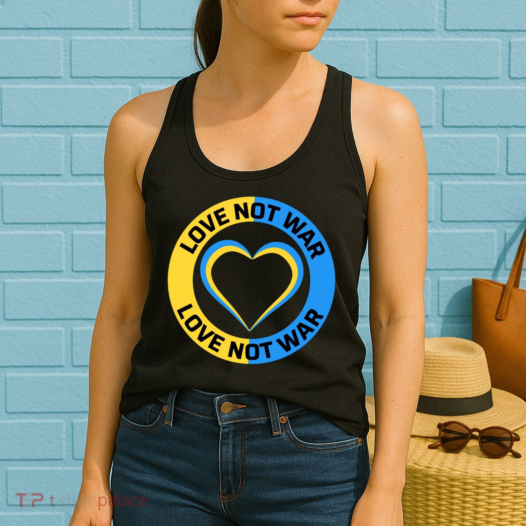 Love Not War For Ukrainian Supporters 5 Women's Tank Top