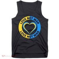 Love Not War For Ukrainian Supporters 5 Tank Top thumb 0