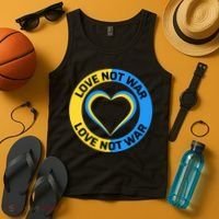 Love Not War For Ukrainian Supporters 5 Tank Top thumb 4