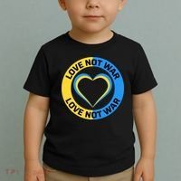 Love Not War For Ukrainian Supporters 5 Toddler T-Shirt thumb 2