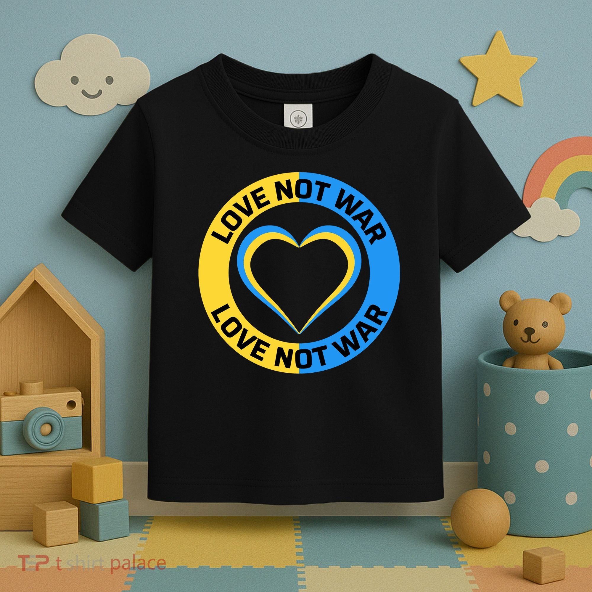 Love Not War For Ukrainian Supporters 5 Toddler T-Shirt