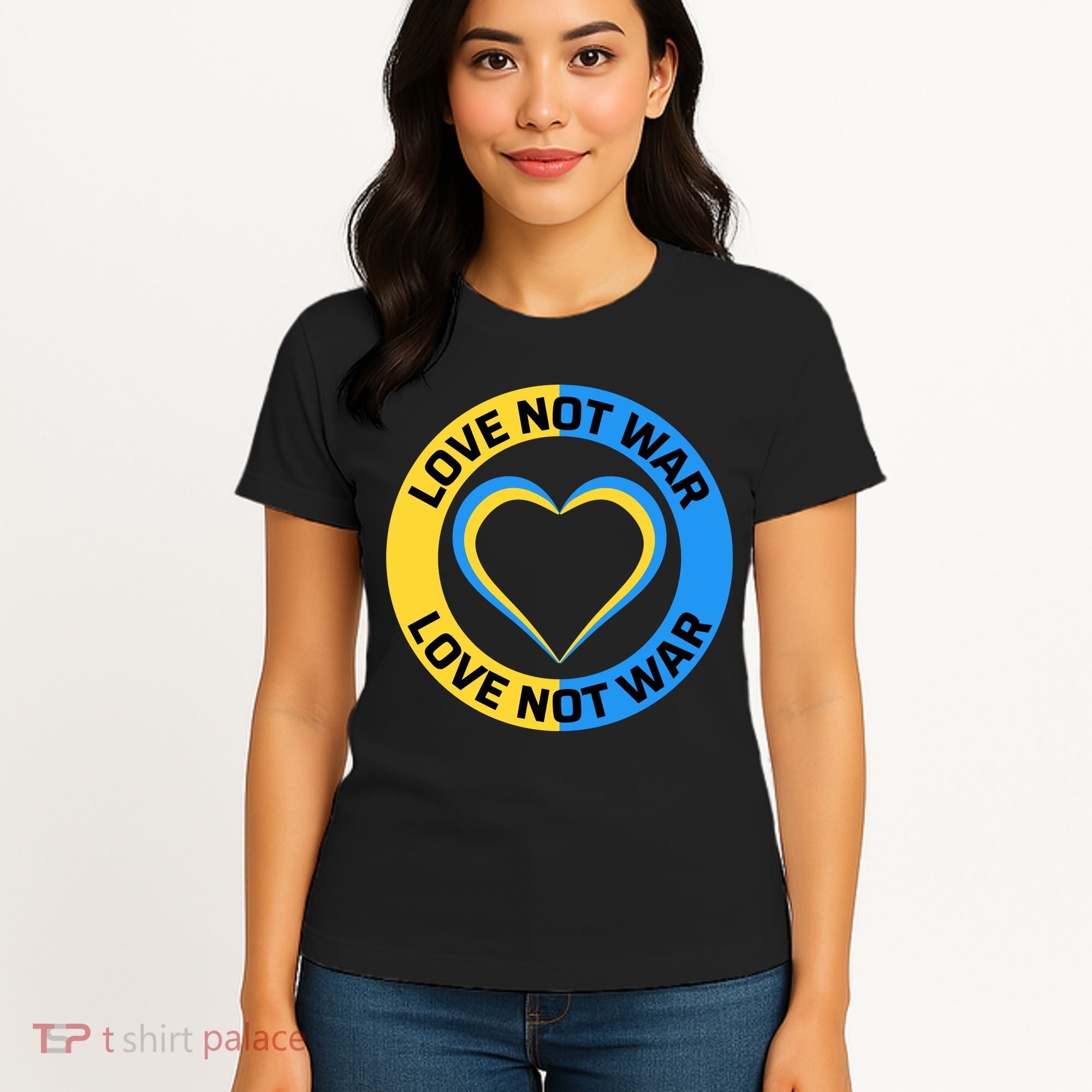 Love Not War For Ukrainian Supporters 5 Women's T-Shirt