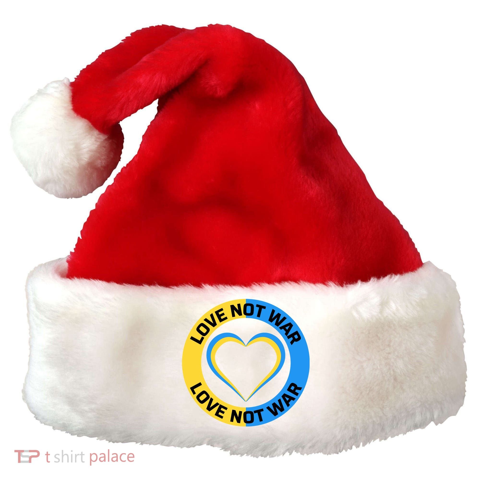 Love Not War For Ukrainian Supporters 5 Santa Hat