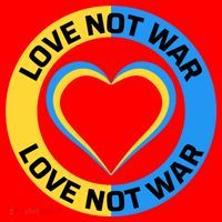 Love Not War For Ukrainian Supporters 5 Santa Hat thumb 1