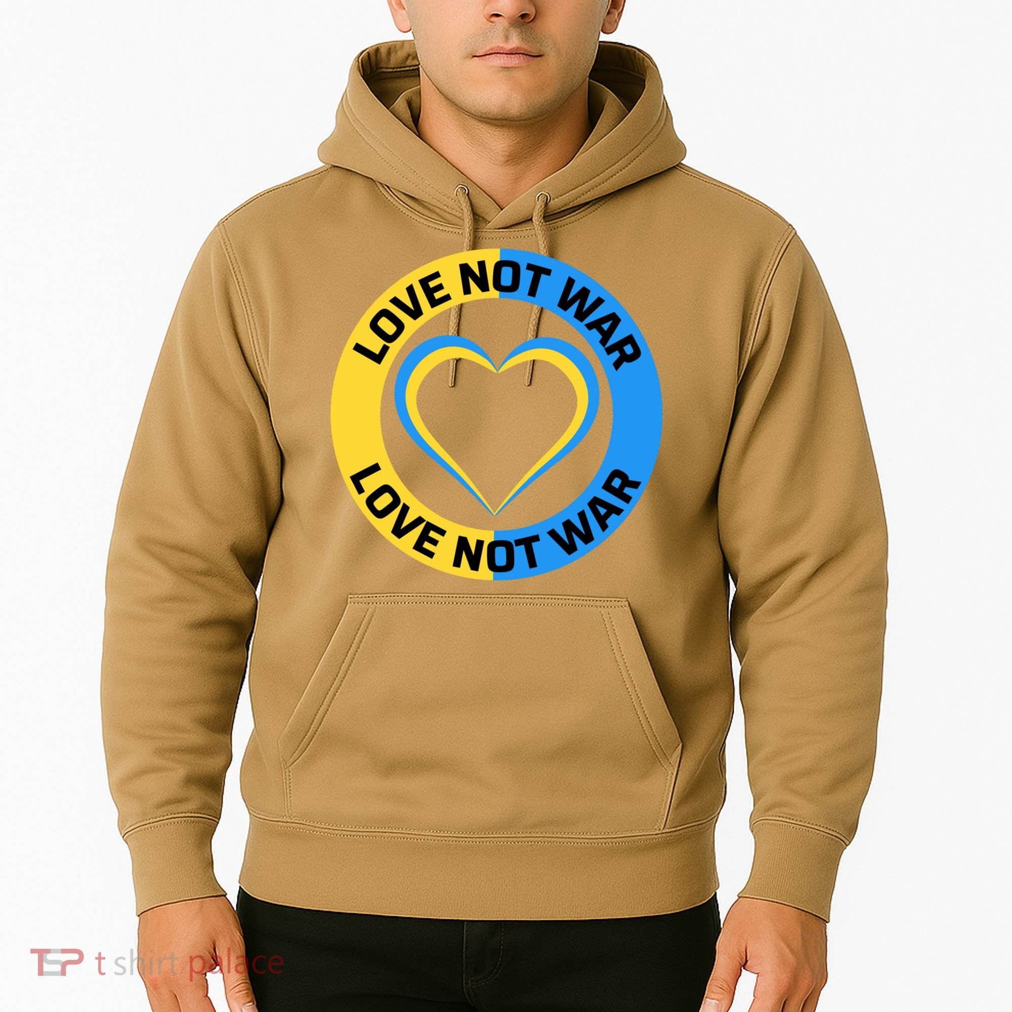 Love Not War For Ukrainian Supporters 5 Hoodie