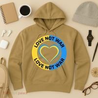 Love Not War For Ukrainian Supporters 5 Hoodie thumb 3
