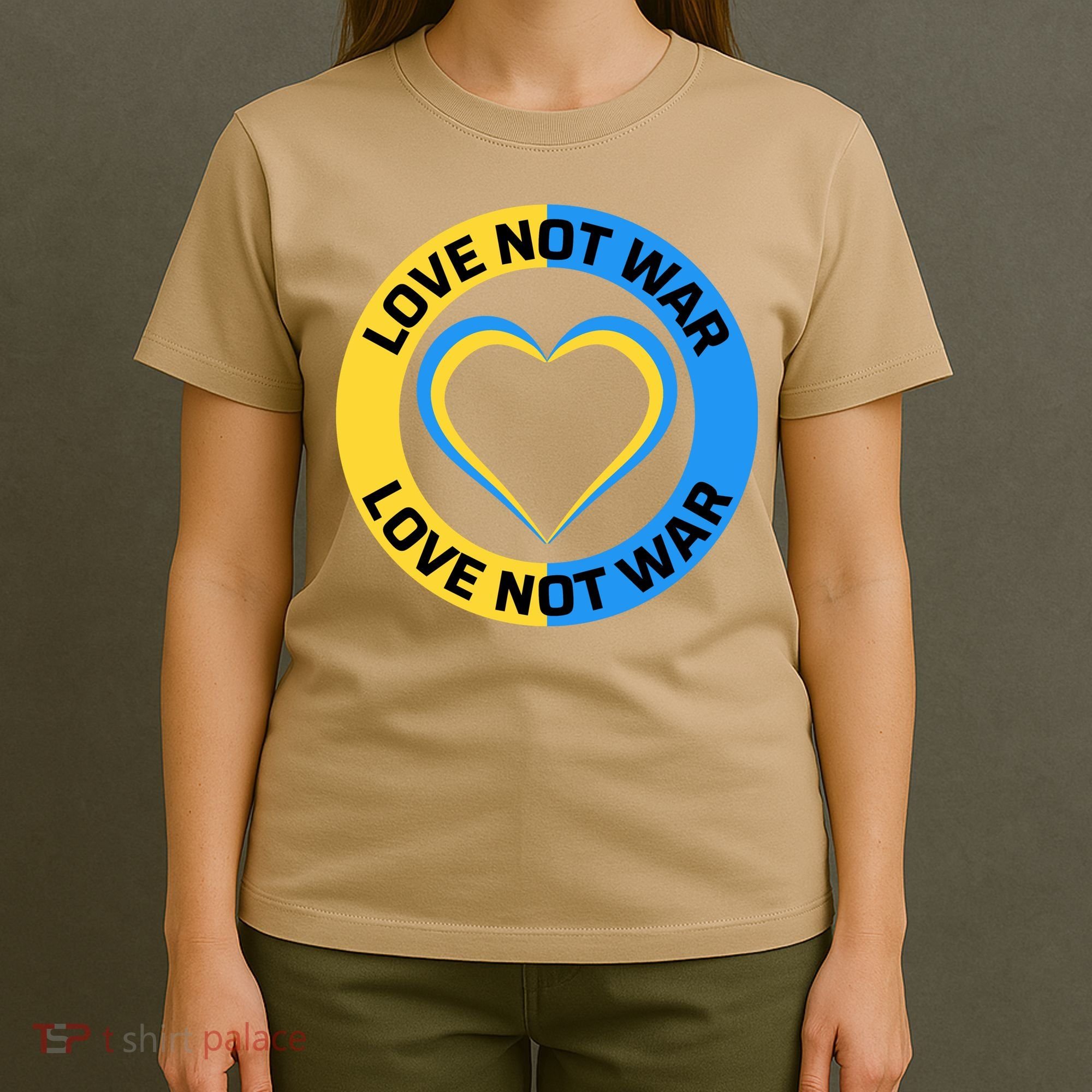 Love Not War For Ukrainian Supporters 5 T-Shirt