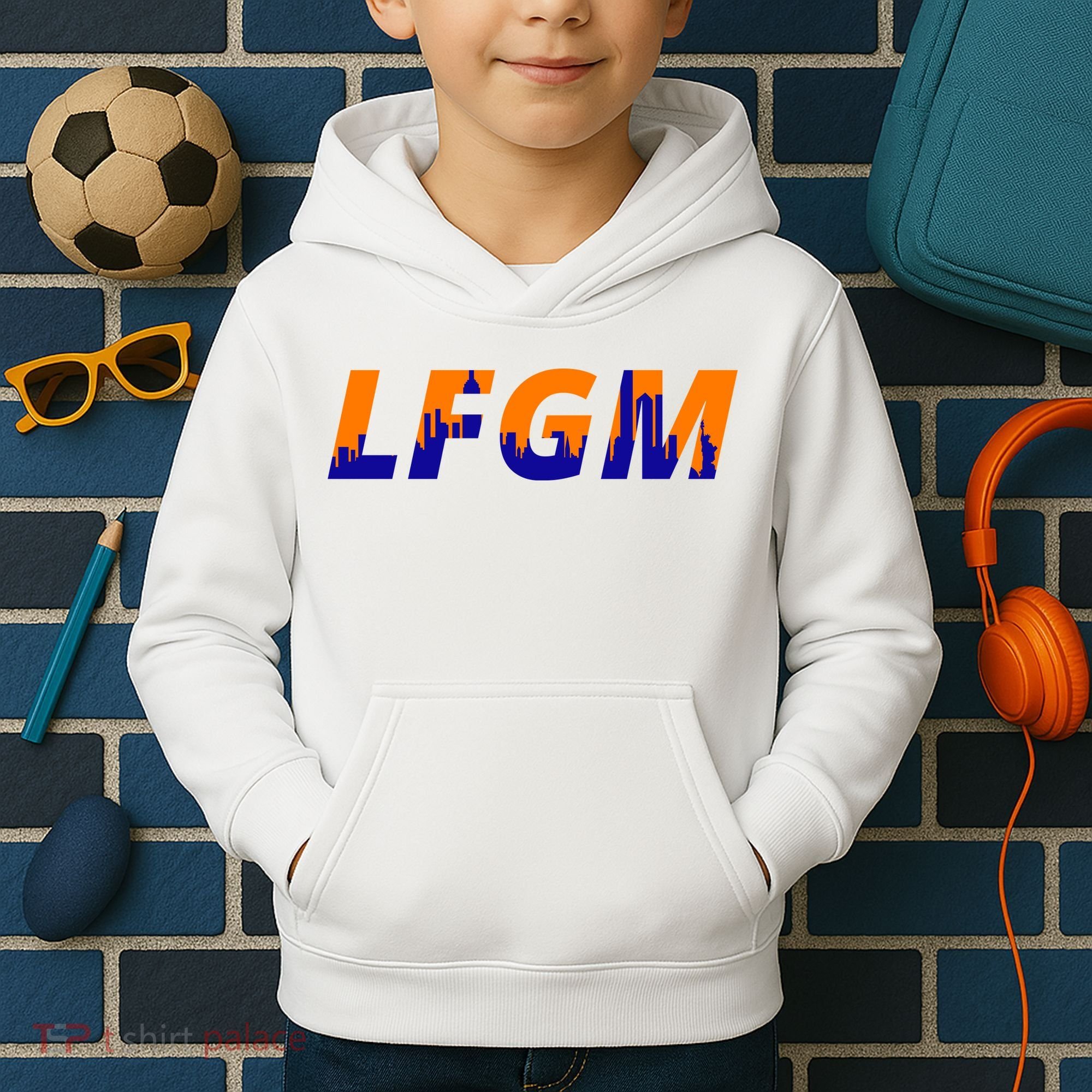 LFGM New York City Skyline Kids Hoodie