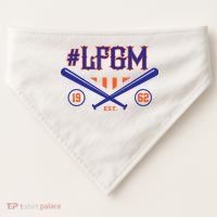 LFGM New York Baseball Est 1962 USA-Made Doggie Bandana thumb 0