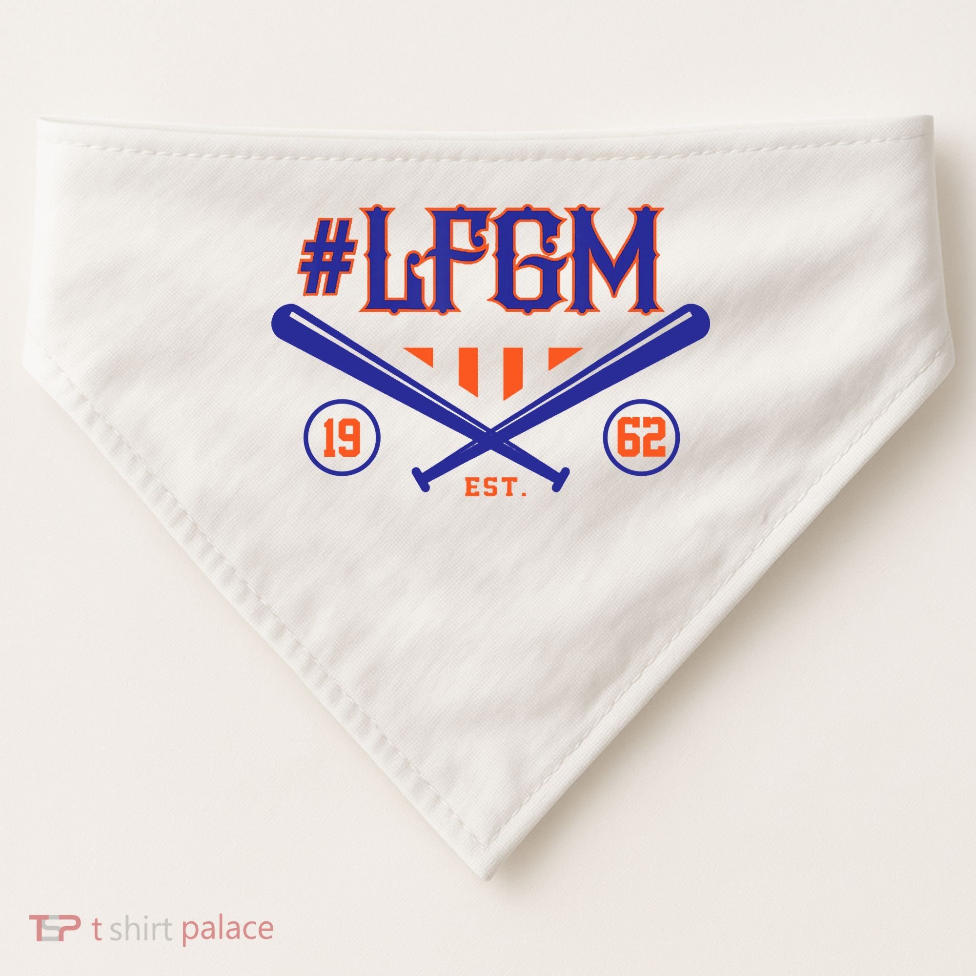 LFGM New York Baseball Est 1962 USA-Made Doggie Bandana