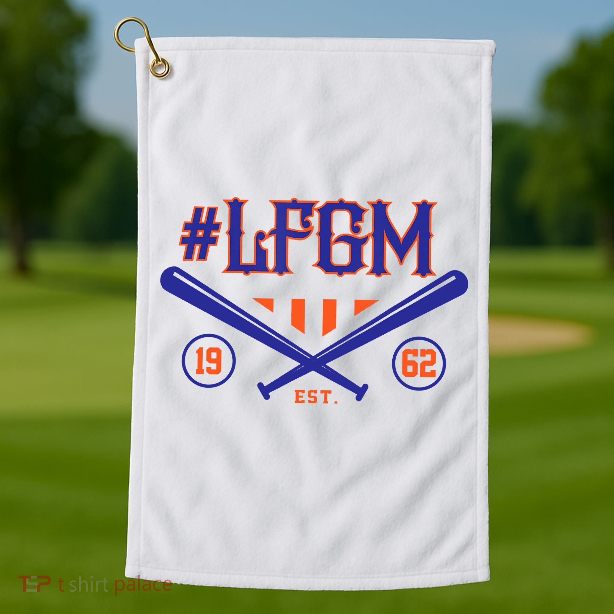 LFGM New York Baseball Est 1962 Golf Towel