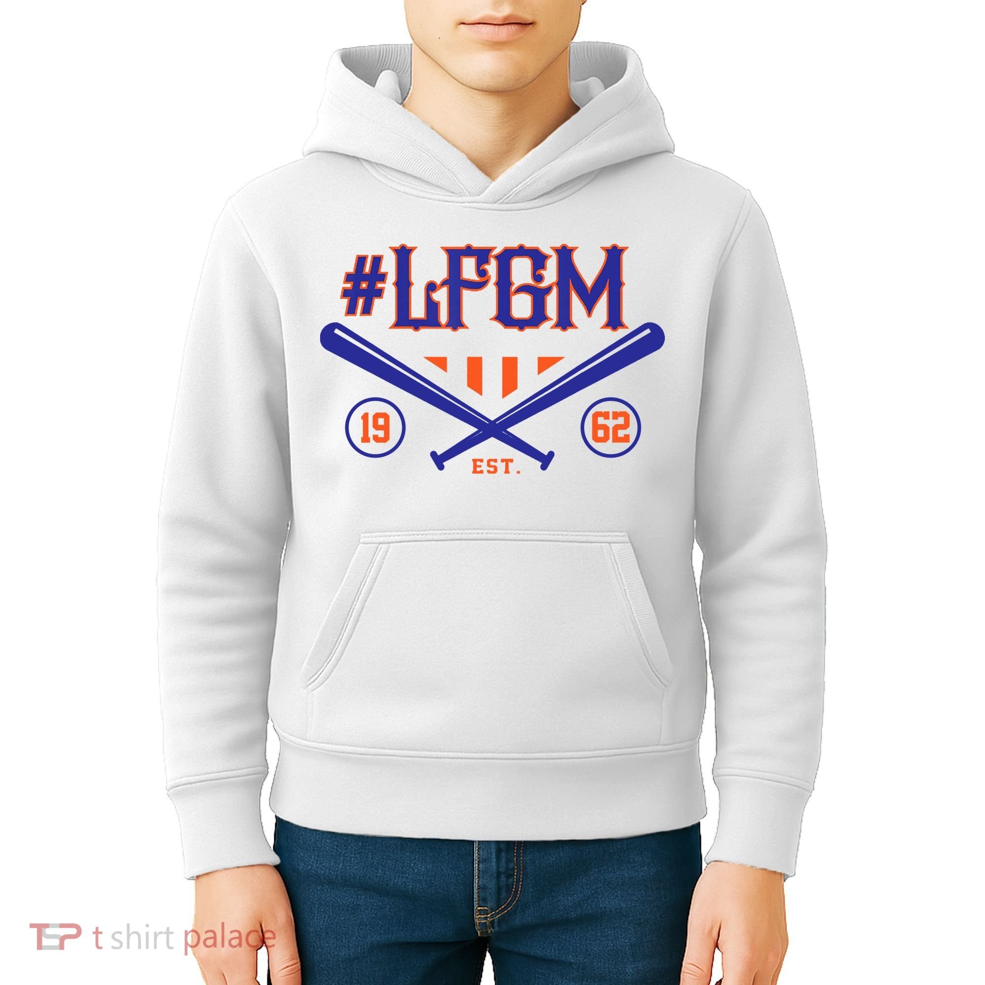 LFGM New York Baseball Est 1962 Kids Hoodie