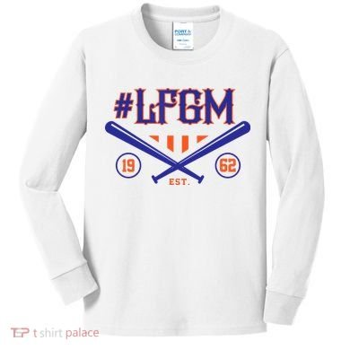 LFGM New York Baseball Est 1962 Kids Long Sleeve Shirt