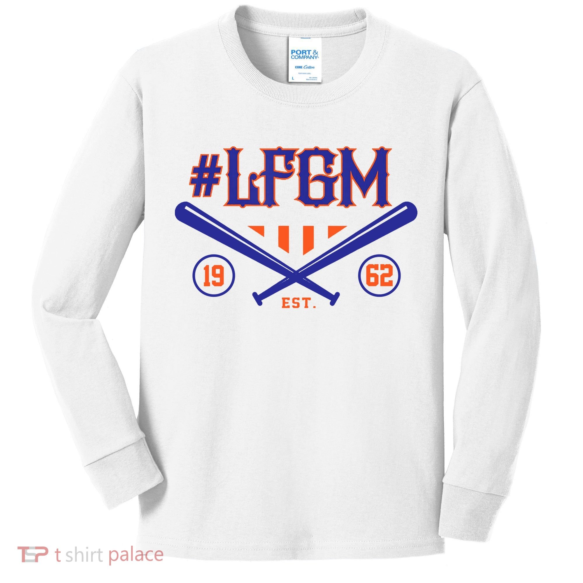 LFGM New York Baseball Est 1962 Kids Long Sleeve Shirt