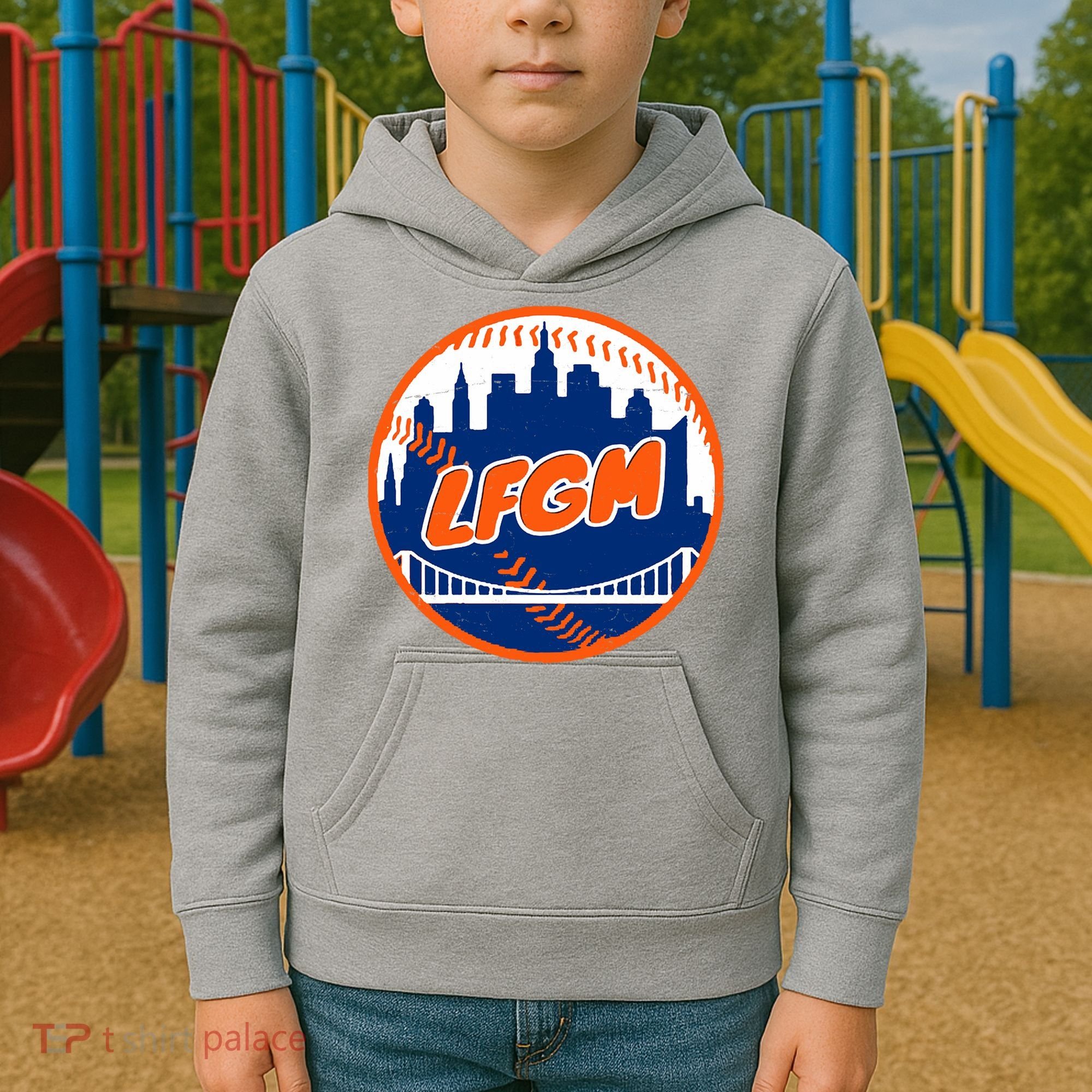 LFGM New York Baseball Kids Hoodie