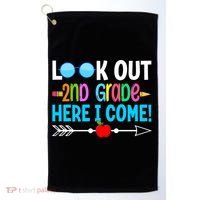 Look Out 2nd Grade Here I Come Back To School First Day Gift Golf Towel thumb 0
