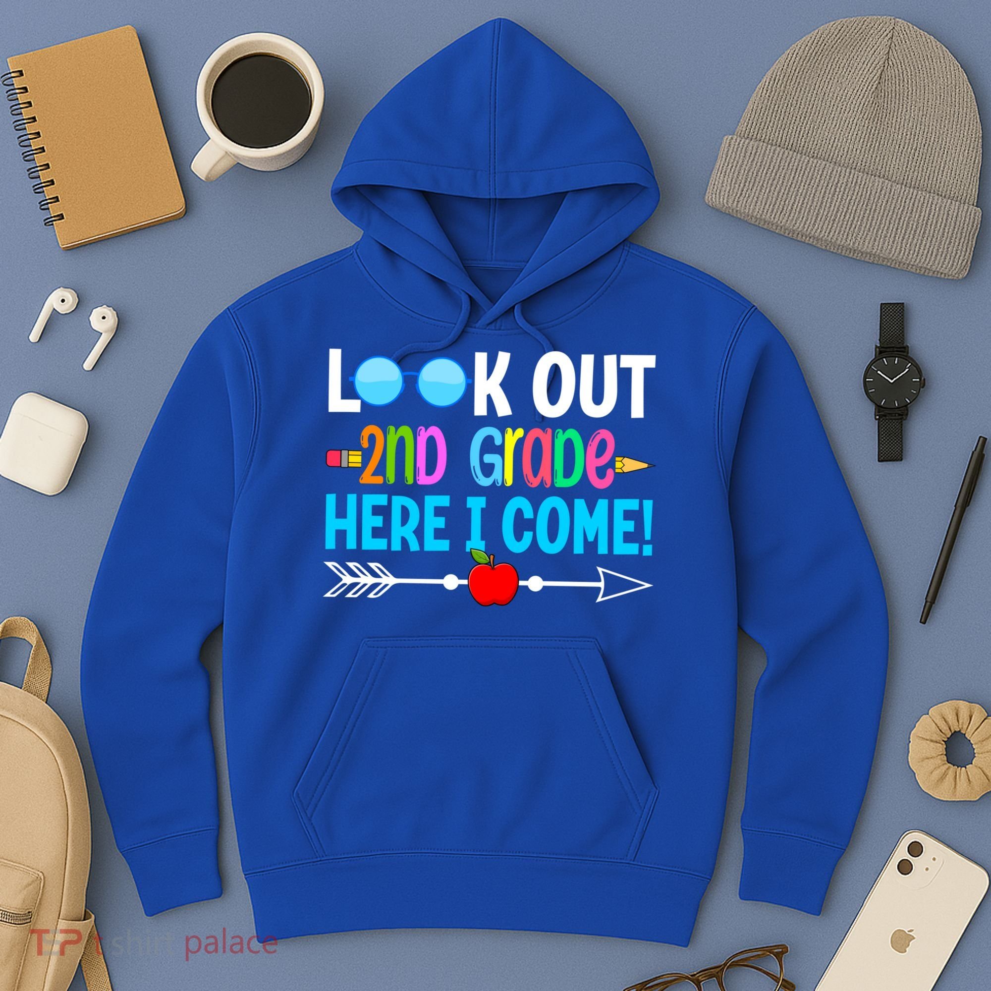 Look Out 2nd Grade Here I Come Back To School First Day Gift Hoodie