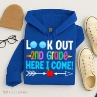 Look Out 2nd Grade Here I Come Back To School First Day Gift Hoodie thumb 4