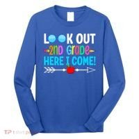 Look Out 2nd Grade Here I Come Back To School First Day Gift Long Sleeve Shirt thumb 0