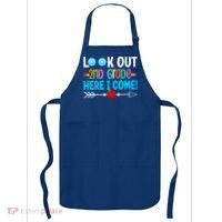 Look Out 2nd Grade Here I Come Back To School First Day Gift Apron thumb 0