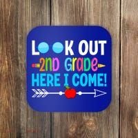 Look Out 2nd Grade Here I Come Back To School First Day Gift Coaster thumb 0