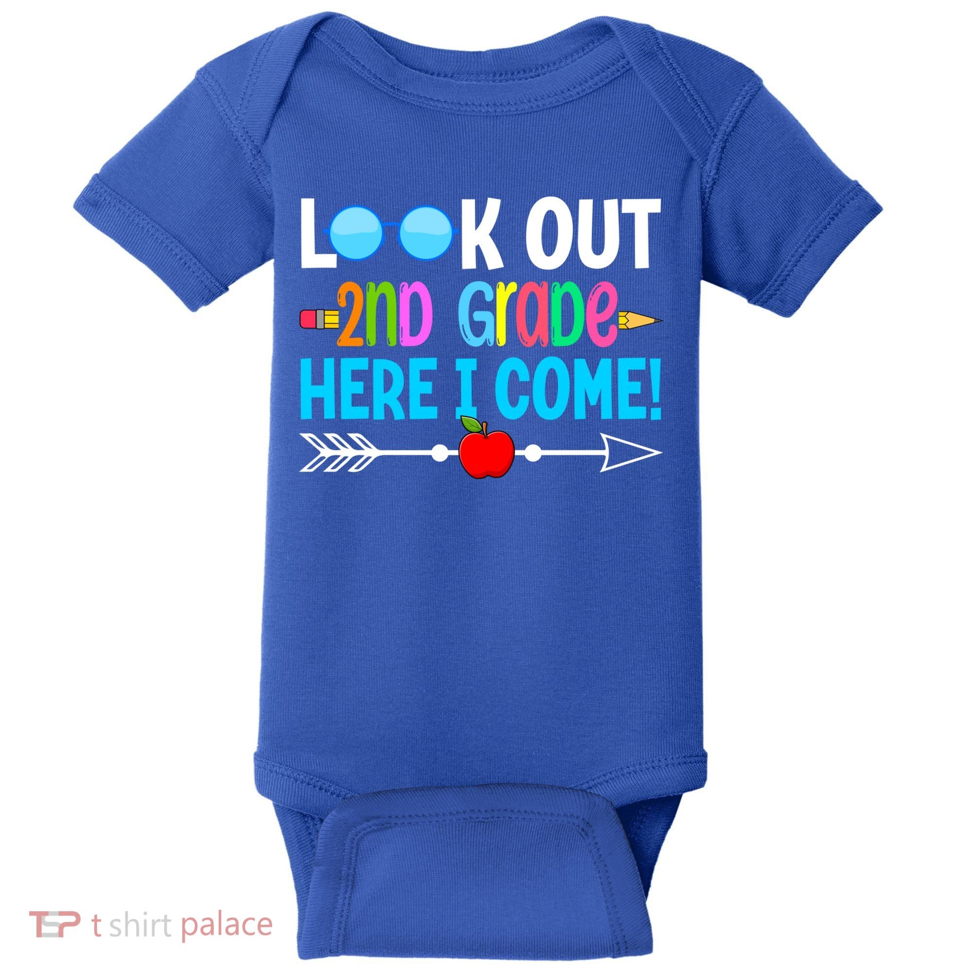 Look Out 2nd Grade Here I Come Back To School First Day Gift Baby Bodysuit