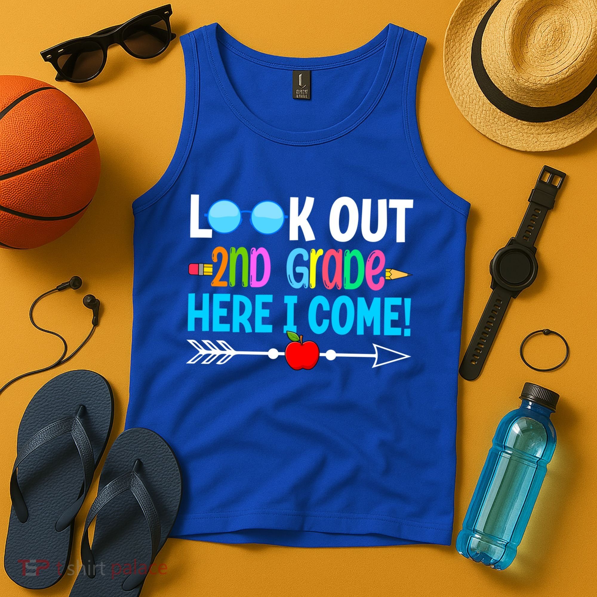 Look Out 2nd Grade Here I Come Back To School First Day Gift Tank Top