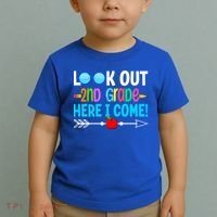 Look Out 2nd Grade Here I Come Back To School First Day Gift Toddler T-Shirt thumb 2