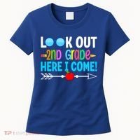 Look Out 2nd Grade Here I Come Back To School First Day Gift Women's T-Shirt thumb 0