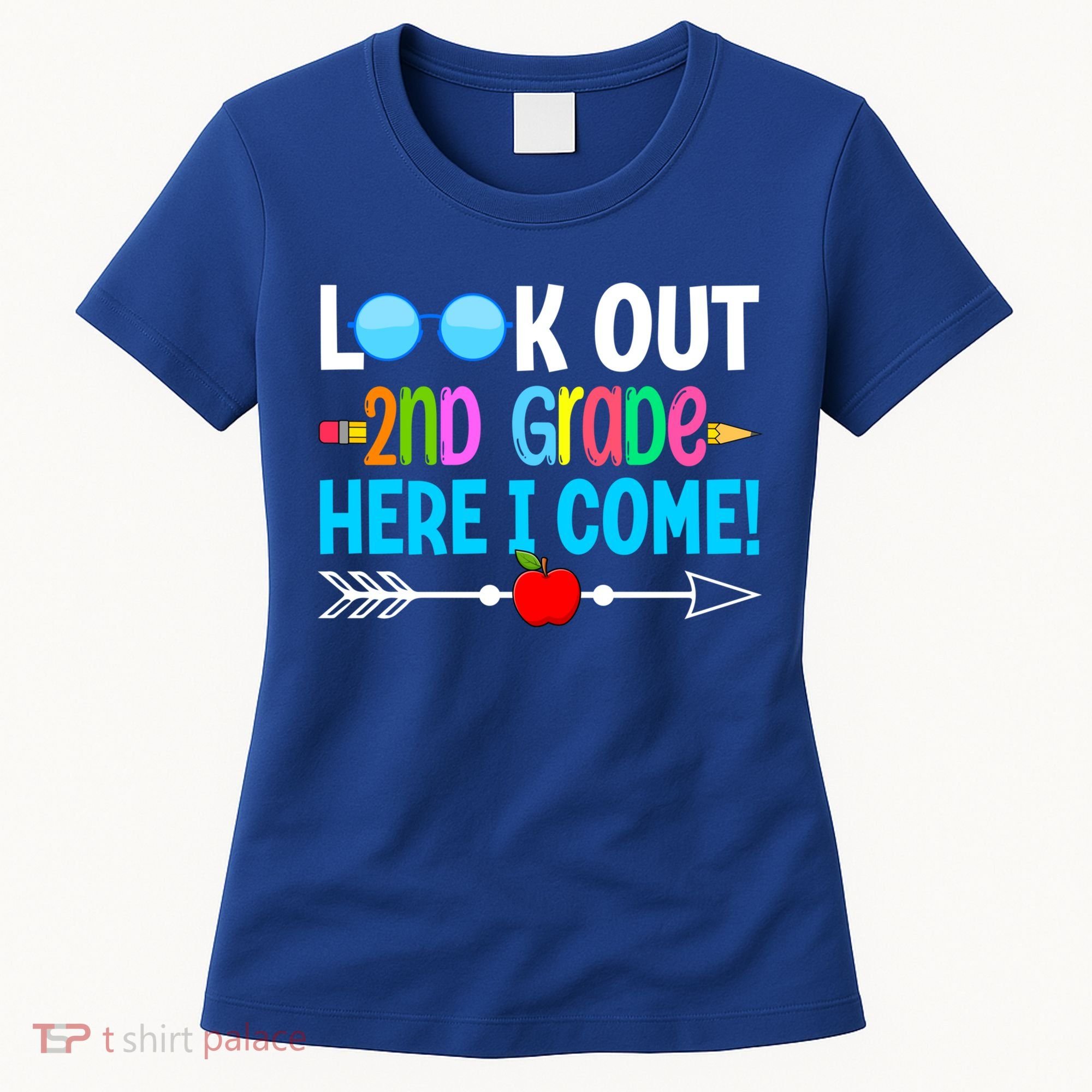 Look Out 2nd Grade Here I Come Back To School First Day Gift Women's T-Shirt