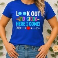 Look Out 2nd Grade Here I Come Back To School First Day Gift Women's T-Shirt thumb 2