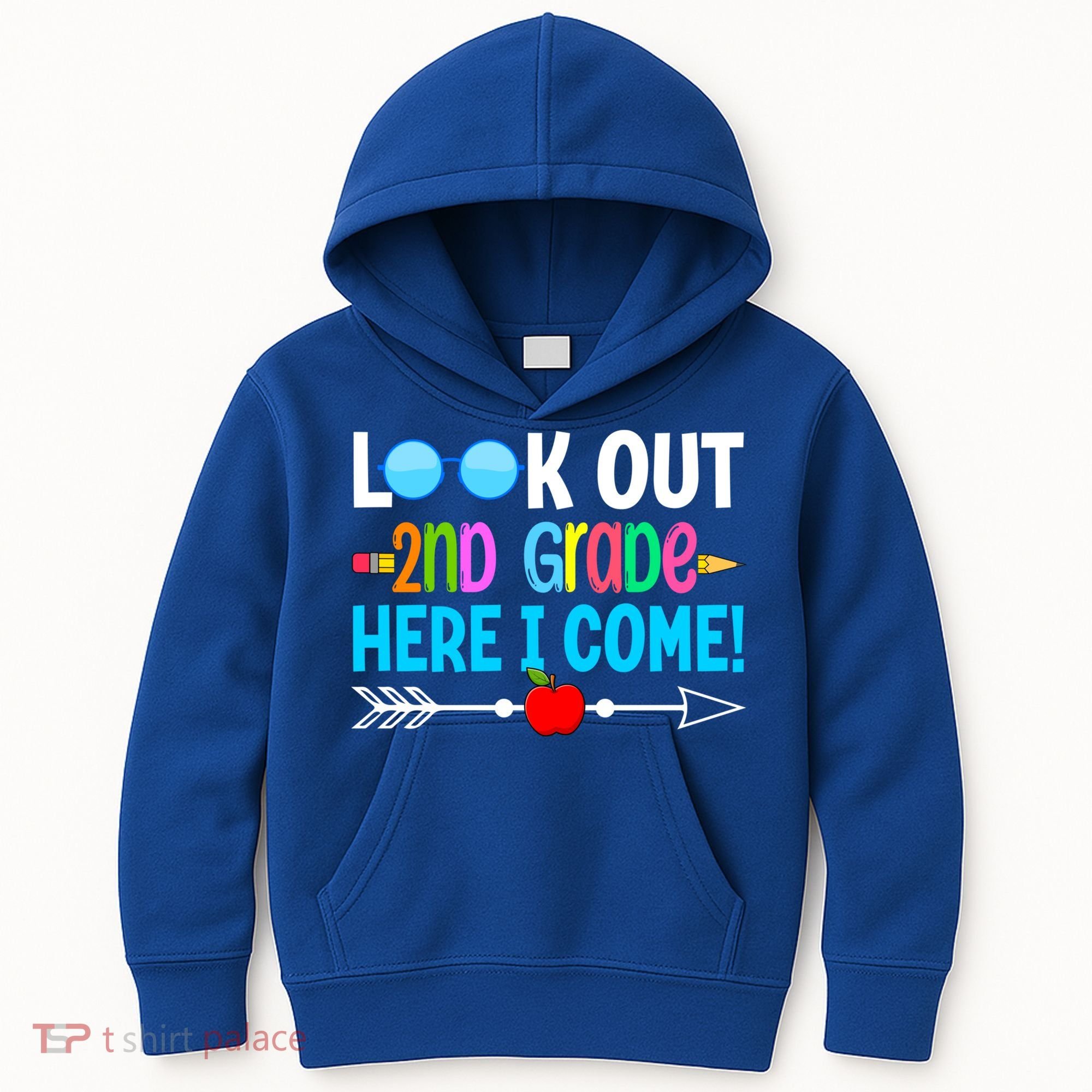 Look Out 2nd Grade Here I Come Back To School First Day Gift Kids Hoodie
