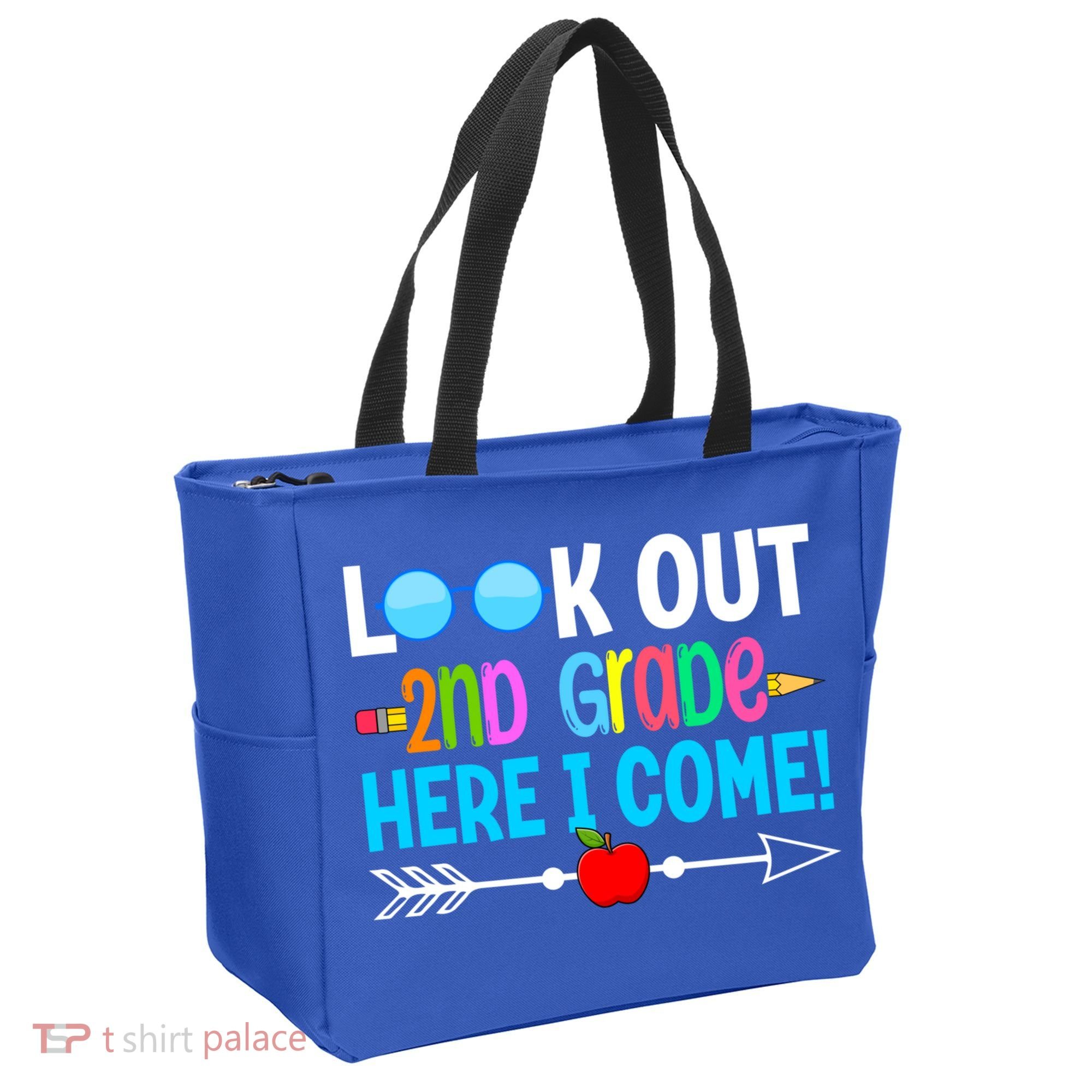 Look Out 2nd Grade Here I Come Back To School First Day Gift Tote Bag