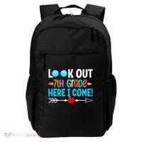 Look Out 7th Grade Here I Come Back To School First Day Gift Backpack thumb 0