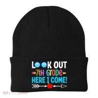 Look Out 7th Grade Here I Come Back To School First Day Gift Beanie thumb 0
