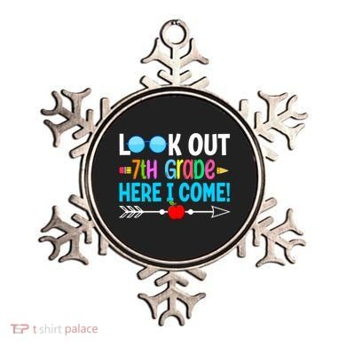 Look Out 7th Grade Here I Come Back To School First Day Gift Ornament