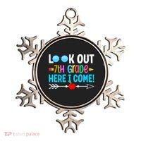 Look Out 7th Grade Here I Come Back To School First Day Gift Ornament thumb 0
