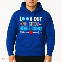 Look Out 7th Grade Here I Come Back To School First Day Gift Hoodie thumb 2