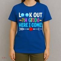 Look Out 7th Grade Here I Come Back To School First Day Gift T-Shirt thumb 4