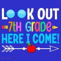 Look Out 7th Grade Here I Come Back To School First Day Gift Mousepad thumb 1