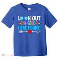 Look Out 7th Grade Here I Come Back To School First Day Gift Toddler T-Shirt thumb 0