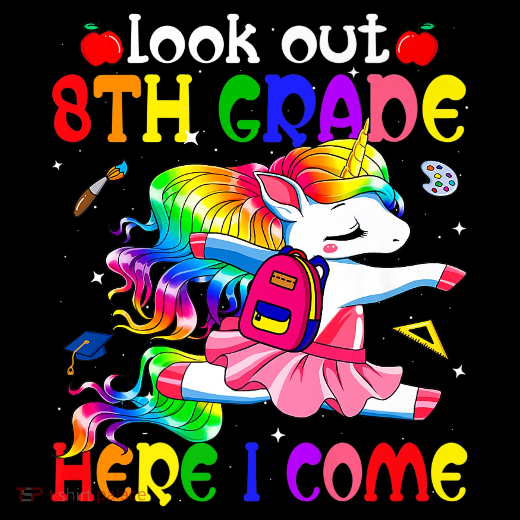 Look Out 8th Grade Here I Come Unicorn Back To School Women's Hoodie