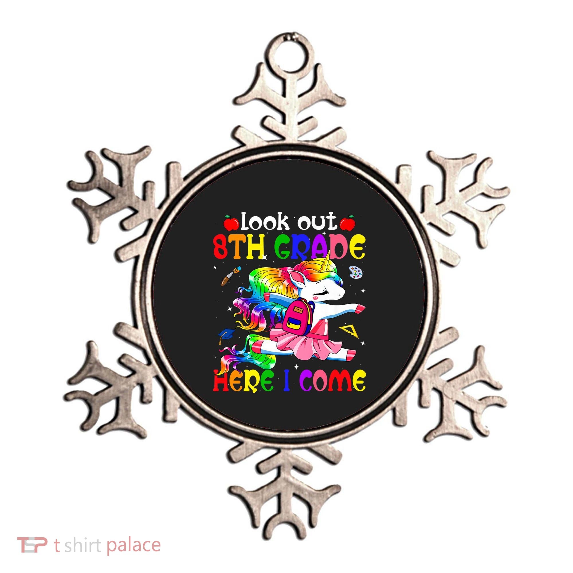 Look Out 8th Grade Here I Come Unicorn Back To School Ornament
