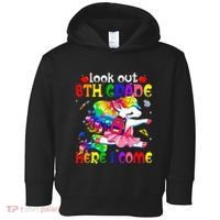 Look Out 8th Grade Here I Come Unicorn Back To School Toddler Hoodie thumb 0
