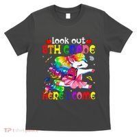 Look Out 8th Grade Here I Come Unicorn Back To School T-Shirt thumb 0