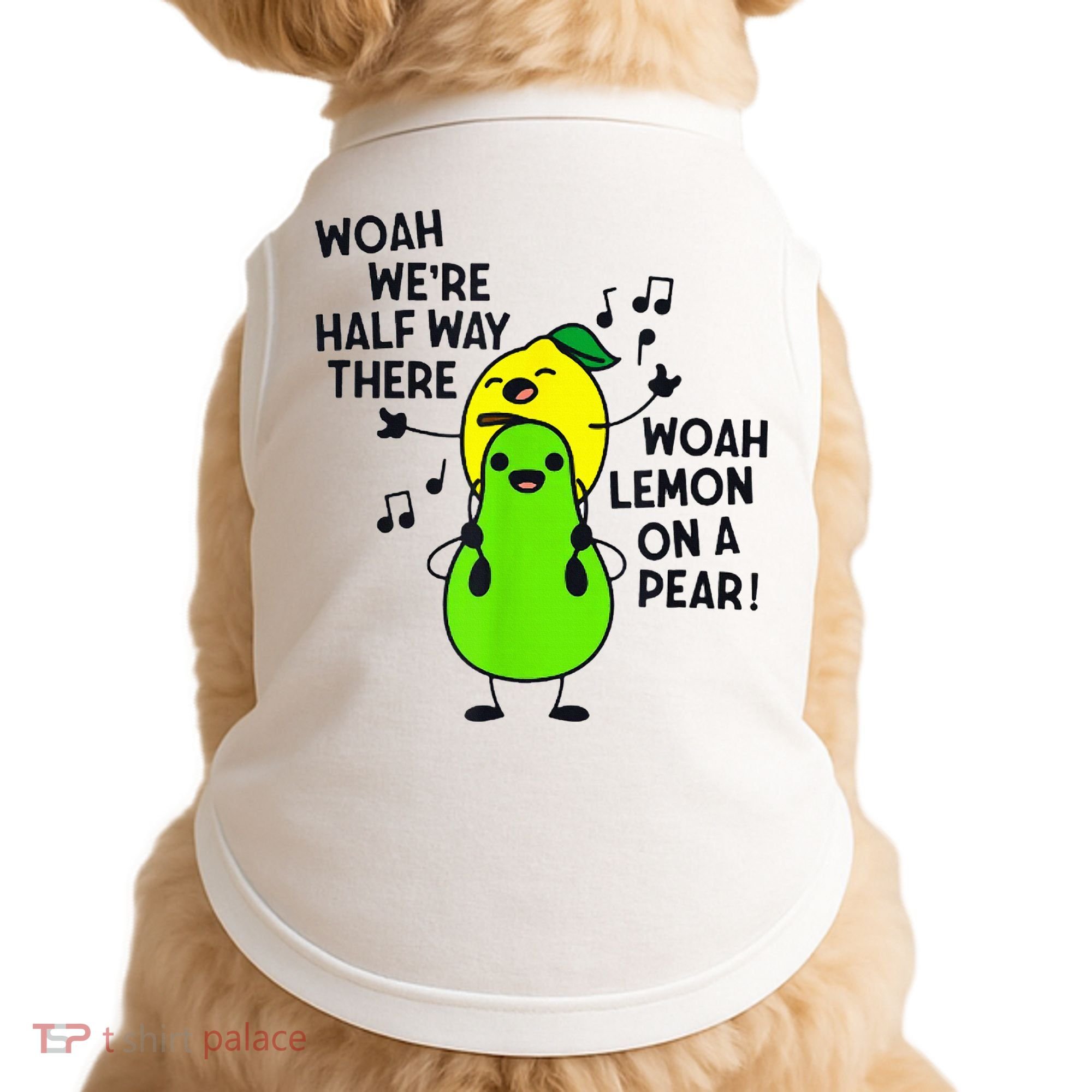 Lemon On A Pear Teacher Doggie Tank