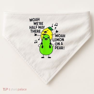 Lemon On A Pear Teacher USA-Made Doggie Bandana