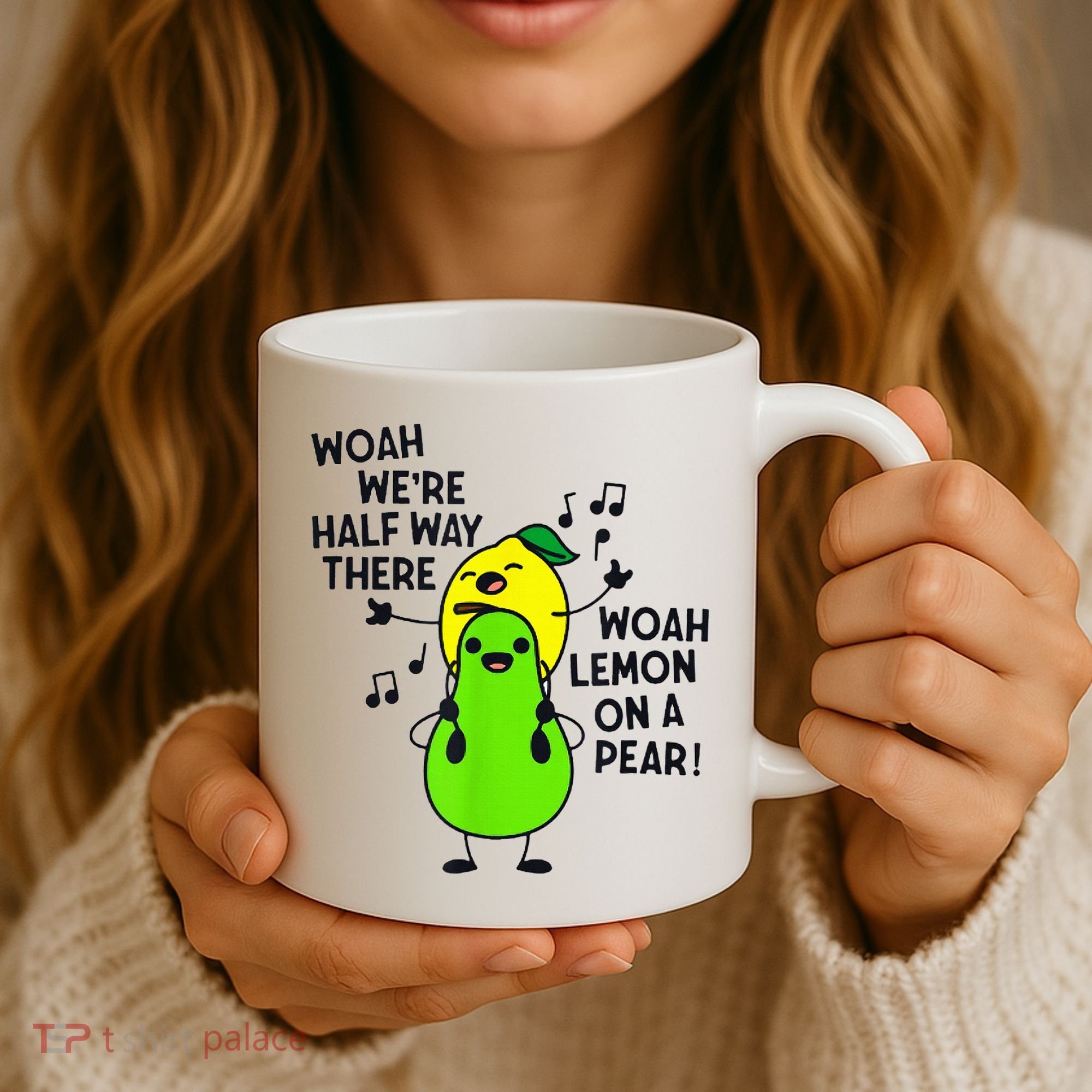Lemon On A Pear Teacher Coffee Mug