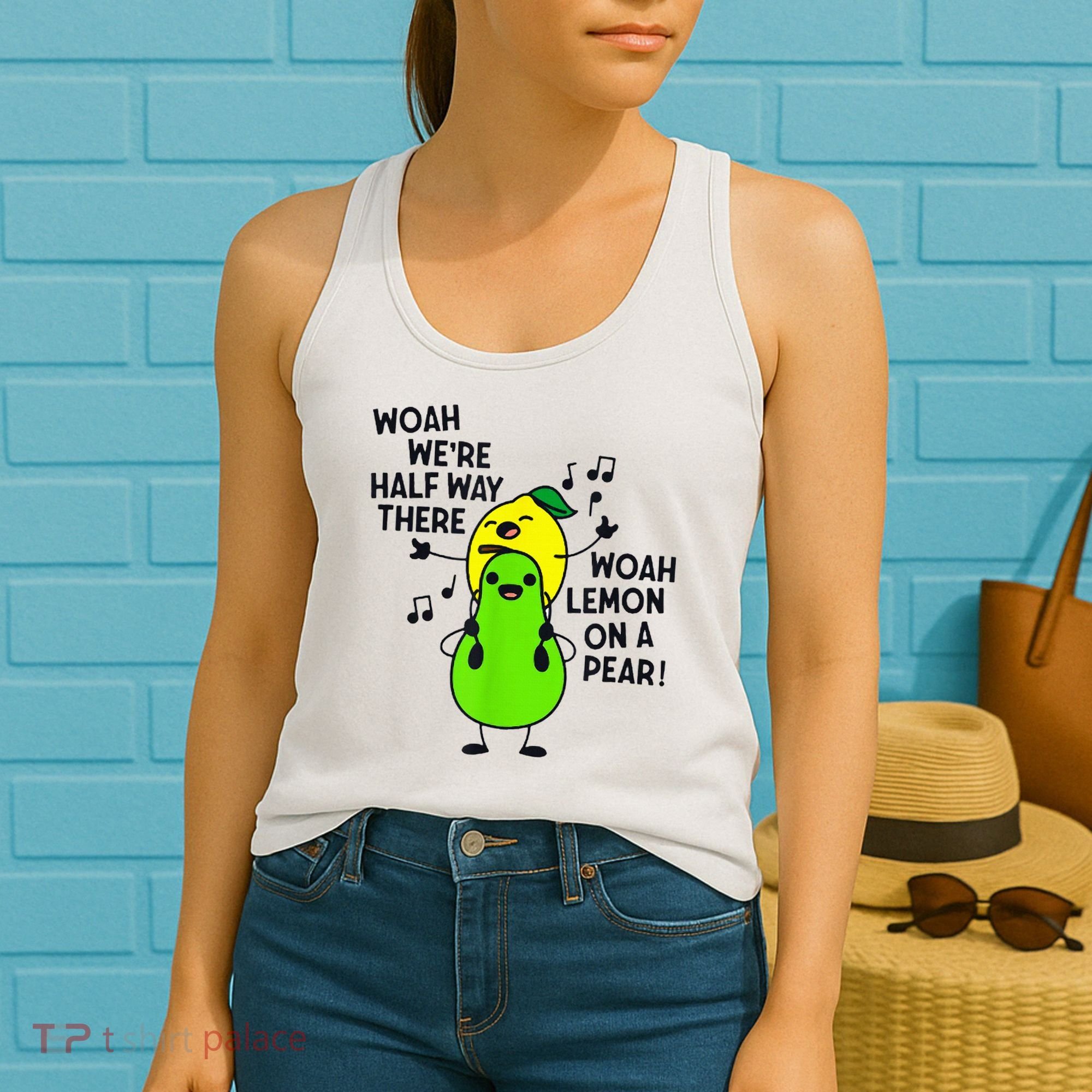 Lemon On A Pear Teacher Women's Tank Top
