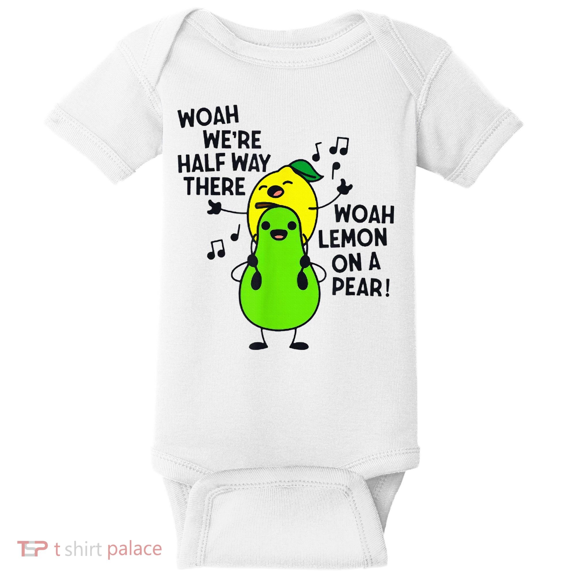 Lemon On A Pear Teacher Baby Bodysuit
